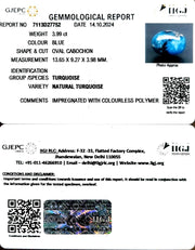 4.43/Ratti Natural Turquoise With Govt. Lab Certificate-1221